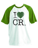 Camiseta estilo baseball con cuello redondo